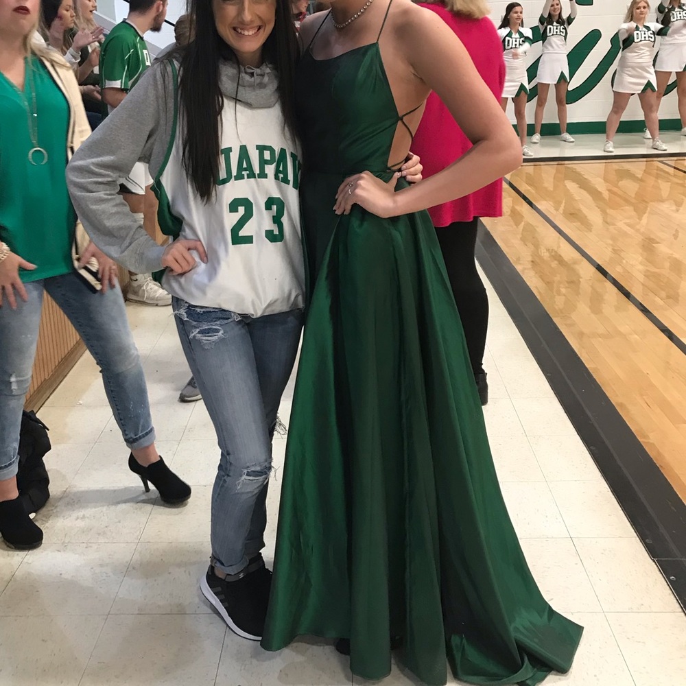 Emerald green Sherri Hill dress